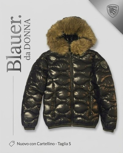 Blauer damen daunenjacke - blauer,