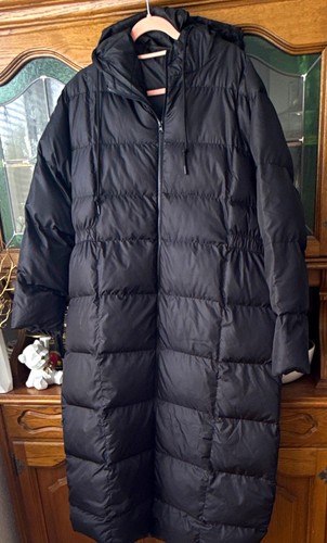 Damen steppmantel lang schwarz - steppmantel,