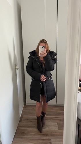 Zara daunenmantel schwarz - daunenmantel, xs