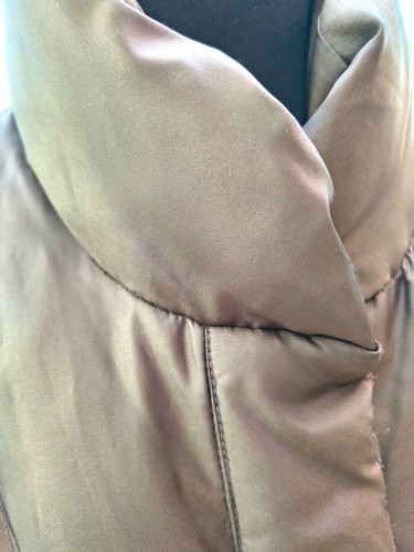 Daunenmantel s m oliv - 38,