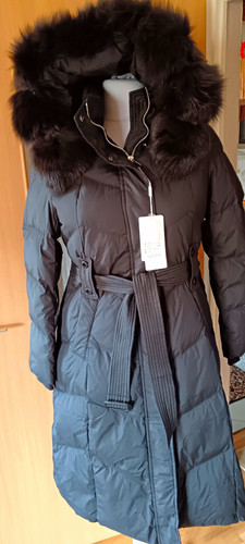 Damen echt daunenjacke - daunenjacke, lang